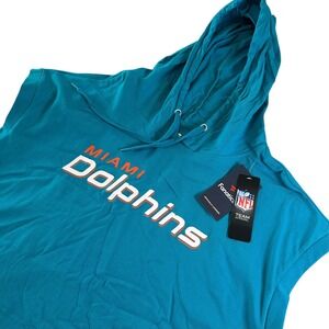 Fanatics NFL Miami Dolphins Men's Sleeveless Pullover Muscle Hoodie Size 2XL NWT